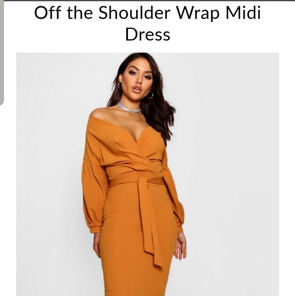Off the shoulder dress
